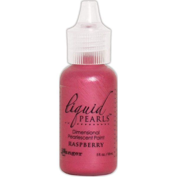Ranger Liquid Pearls Raspberry, Synthetic Material, Pink, 0.5 oz