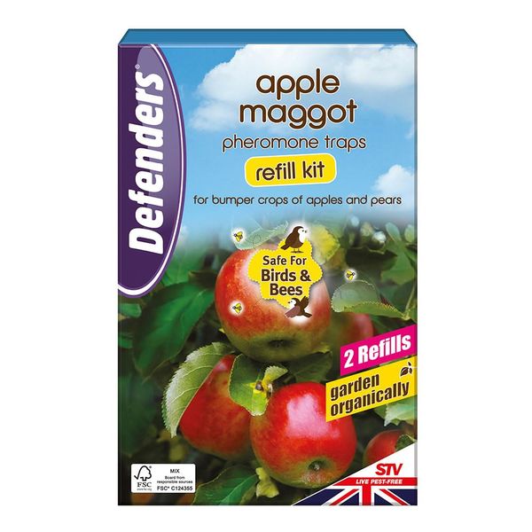 Defenders Apple Maggot Pheromone Trap Refill Kit – Twinpack For Bumper Crops of Apples and Pears