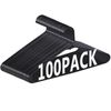 100 PCS Clothes Hangers Black Standard Clothes Hangers with Hooks Space Saving