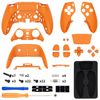 eXtremeRate Full Set Shell with Buttons Touchpad Cover Compatible with ps5 Edge Controller, Orange Custom Replacement Decorative Trim Shell Front Back Plates Compatible with ps5 Edge Controller