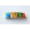 Four Nations Wooden Tile Hair Barrette