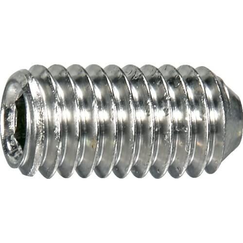 TRUSCO F001-00608 Hex Socket Set Screw, Stainless Steel M6 x 8, 20 Pieces