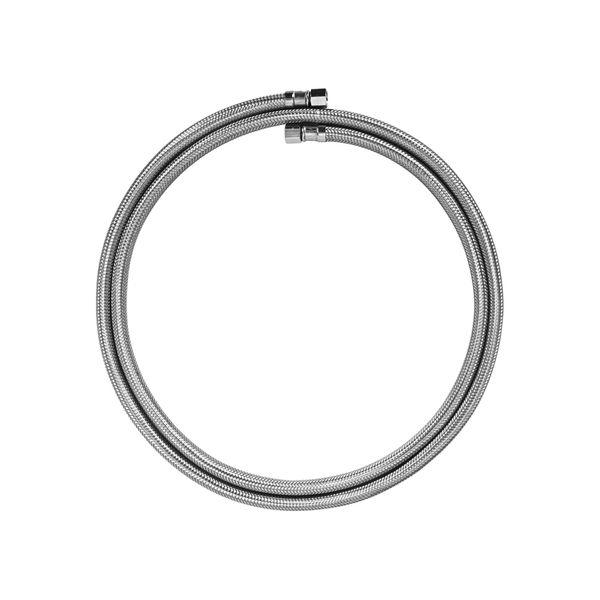 Premium Braided Stainless Steel Ice Maker Water Supply Hose W/PEX Inner Tube - Universal 1/4" Connection (4 Ft)