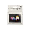 Coloured Flame Candles - 10 Pack