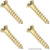 Slotted Flat Head Wood Screw Solid Commercial Brass #14X1-1/2" Qty 100