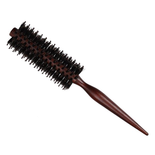 VOCOSTE Straight Hair Brush Round Brush, Hairstyle Wavy Styling Tool, Wood Brown, 1.57"