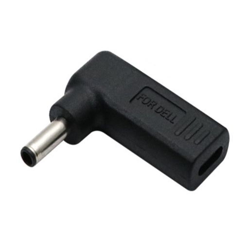 fine-R Type C USB-C Input, DC 0.18 x 0.12 inches (4.5 x 3.0 mm), For DELL Only (Other Sizes Available), Converter, Hewlett Packard, Laptop, Charging, PD Charging, Japanese Inspected TYPE-C Converter, Plug, AC Charging, PL Insurance Product (P 4530DELL)