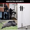 Door Stoppers Security Bar 2 Pack - Heavy Duty Door Jammer - Adjustable Slidi...