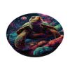 Turtle In Space Galaxy And Planets Graphic PopSockets Standard PopGrip