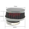 Ager Oval Power Filter Short Gun Meta x Black 48mm