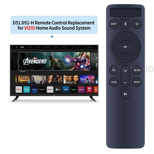 ZWP D51 D51-H Backlit Display Replacement Remote Control fit for Vizio 2.1 5.1 Soundbar Home Audio V51-H6 V51X-J6 M21D-H8 M512-H6 M512A-H6 P514A-H6 M21D-H8R M51A-H6 M51AX-J6 V21-H8 V21-H8R V21D-J8