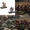 Evemodel Rectangle Square Bases Mixed Size Plastic Black for Table Game Wargames for Miniature Wargame (30pcs rectangle)