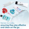 Nincha Snap-on Toothbrush Head Cover for Manual and Powered Toothbrush - Multiple Colors -Pack of 6