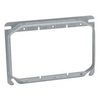 Hubbell-Raco 792 4" Square Cover, 3-Device, Mud Ring, 5/8" Raised, Drawn, Metallic