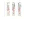 3 X Wall Indoor/Outdoor Wall Thermometer
