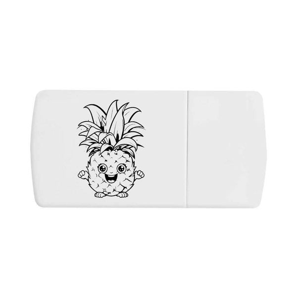 'Cute Pineapple' Pill Box with Tablet Splitter (PI00022392)