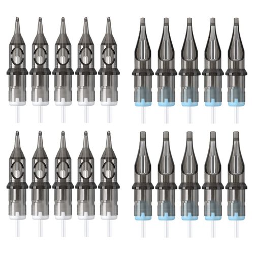 Tatooine Tattoo Cartridge Needles - 20 Pieces Mixed Needles 3RL 5RL 5M1 7M1 Permanent Makeup Round Liner Shader Magnum for Tattoo Supplies Cartridge Machine Pens