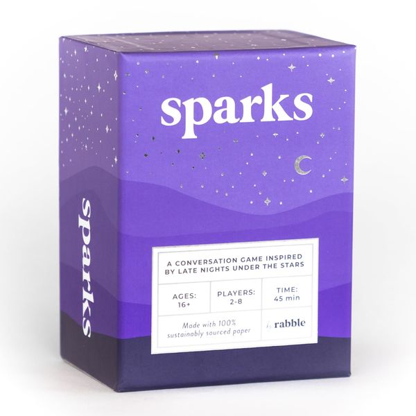 Sparks - A Conversation Cards Game Inspired by The Stars | 2-8 Players, Party Games for Couples, Groups, Date Night, Adults, Teens, Family, Icebreakers. Gift for Astrology and Tarot Fans