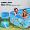 LARGE Inflatable Pool Above Ground Swimming Pool for Kiddie 20"X44"X20"