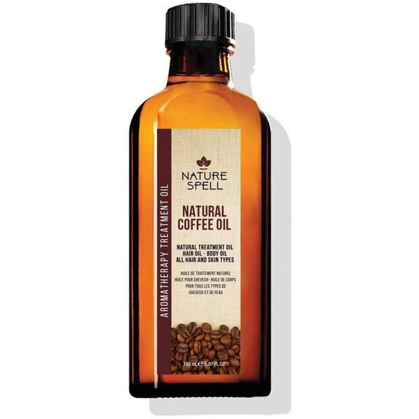 Nature Spell Coffee Oil for Hair & Skin 150 ml – Helps Promote Hair Growth - Body Oil to Renew Skin Cells for a Natural Glow– Made in the UK