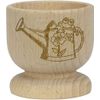 'Frog & Watering Can' Wooden Egg Cup (EC00016767)