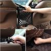 2 Layer Elastic Net Pocket Bag Between Car Seat Organizer Storage Mesh Holder