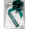 ShredAstic® White Dot Florist Cellophane wrap with 30mm Pull Bow (2 metres, Dark green)