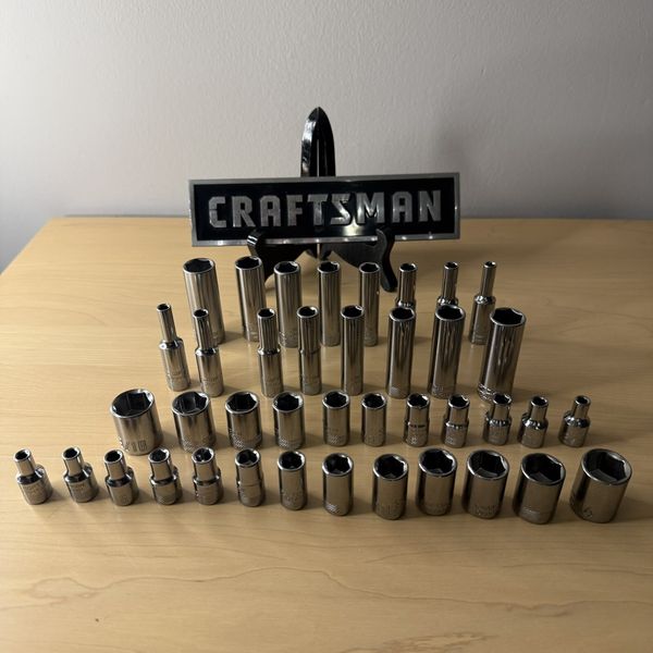 CRAFTSMAN  40pc Short 1/4 SAE & METRIC 6pt ratchet wrench socket set