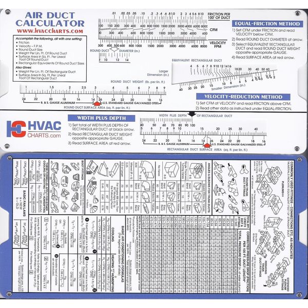 Air Duct Sizing Calculator HVAC Heating