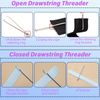 8Pcs Bodkin Sewing Tool Drawstring Threaders,Metal DIY Rope Threader Clip Easy Insert and Pull Bodkin Rope Threader Tool for Sweatpants,Hoodies,Swim Trunks Replacement Drawstring