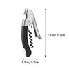 OXO Steel Double Lever Waiter's Corkscrew, Silver/Black, 1 CT