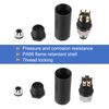 sourcing map 2Pcs 4 Pin M8 Male Aviation Connector Wire Plug A Coding 8mm Circular Sensor Connector Waterproof IP67 for Cable