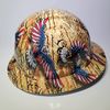 Wet Works Imaging Customized Pyramex Full Brim Trump Constitutional Eagles Hard HAT with Ratcheting Suspension Custom LIDS Crazy Sick Construction PPE
