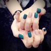 Short Nail Nails, Solid Color, Nails, Head, Color Matching, Beautiful, Cute, Handmade Nails, Pack of 24 (T8)