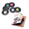 6 Pcs Black CD Record Coasters