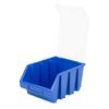 Blue large plastic lidded storage bin ERGO-Box Plus