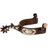 Weaver Leather Men's Spur with Engraved German Silver Trim