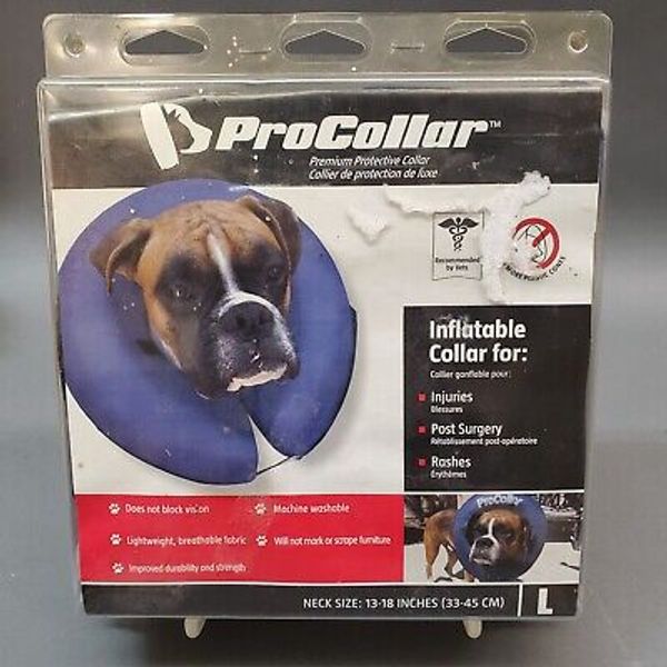 Procollar Post Surgery - Injuries - Rashes Pet Inflatable Dog Collar Large