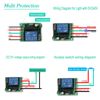 12V Wireless Remote Control Relay Switch, 433Mhz Mini 1CH Receiver, 328FT Long Range, Momentary/Toggle Switch (1-Relay+2 Remote)