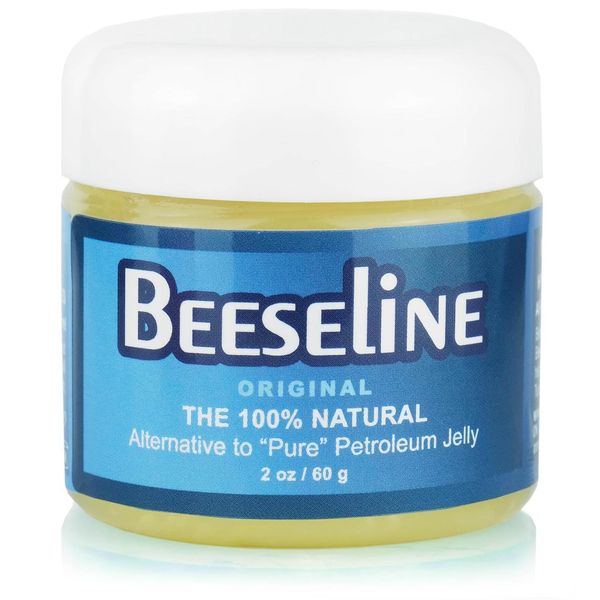 Beeseline Original - 100% Natural & Hypoallergenic Alternative to Petroleum Jelly - Lips, Hands, Baby, Makeup Remover and More (1, 2 oz)