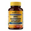 Sandhu Herbals Zinc Magnesium Aspartate Supplement| 120 Capsules, Made in The USA| Recovery & Sleep Supplement, Promotes Muscle Recovery, Immune Support|Vitamin B6