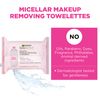 Garnier SkinActive Micellar Facial Cleanser & Makeup Remover Wipes, Gentle for All Skin Types (25 Wipes), 2 Count (Packaging May Vary)