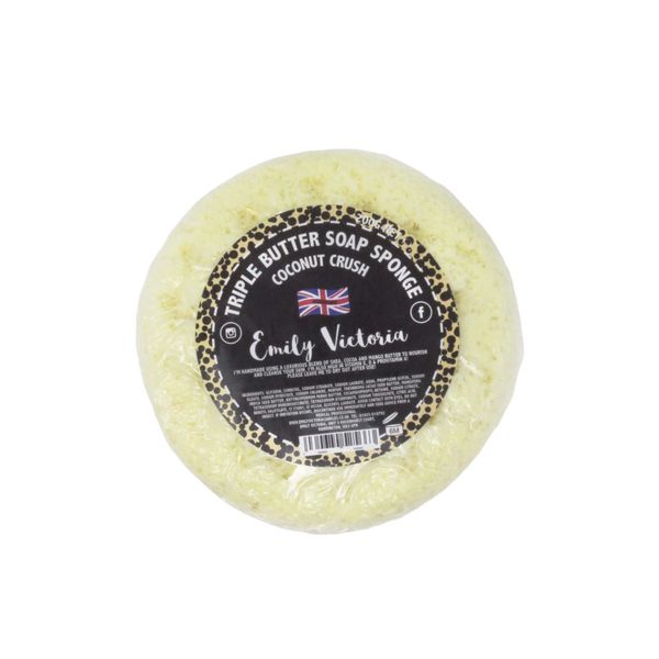 Coconut Crush Triple Butter Soap Sponge - Emily Victoria