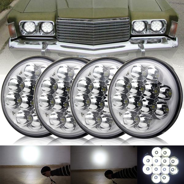 4PCS 5 3/4" 5.75" inch Projector LED Headlights Sealed Beam Round Light Bulbs