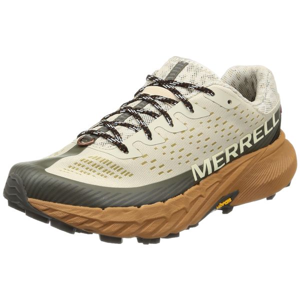 Merrell AGILITY PEAK 5 Men's Running Shoes, OYSTER/OLIVE