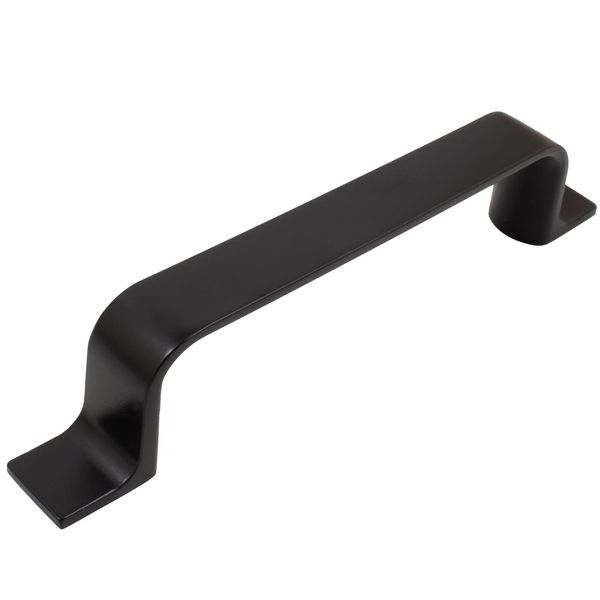 Rubicon Cabinet Pull, 96 Millimeters, Matte Black by Stone Harbor Hardware