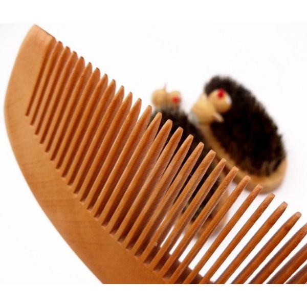 Men's Beard Care Set Comb Brush for Beard Long Beard Full Beard Bamboo Care Set