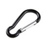 10 Small Black Carabiner Camping Push Spring Snap Clip Hook Keychain Ring 1"-2"