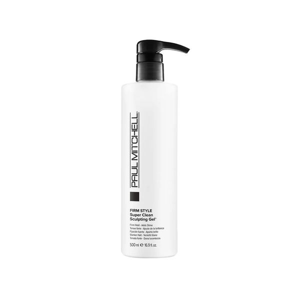 Paul Mitchell Super Clean Sculpting Gel, Firm Hold, High Shine Finish Hair Gel, For All Hair Types, 16.9 fl. oz.