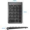 Rytaki 【Upgraded Version】 Bluetooth Numeric Keypad, Portable Wireless 22 Keys External Number Pad for Laptop, Tablet, Notebook, PC, Desktop and More